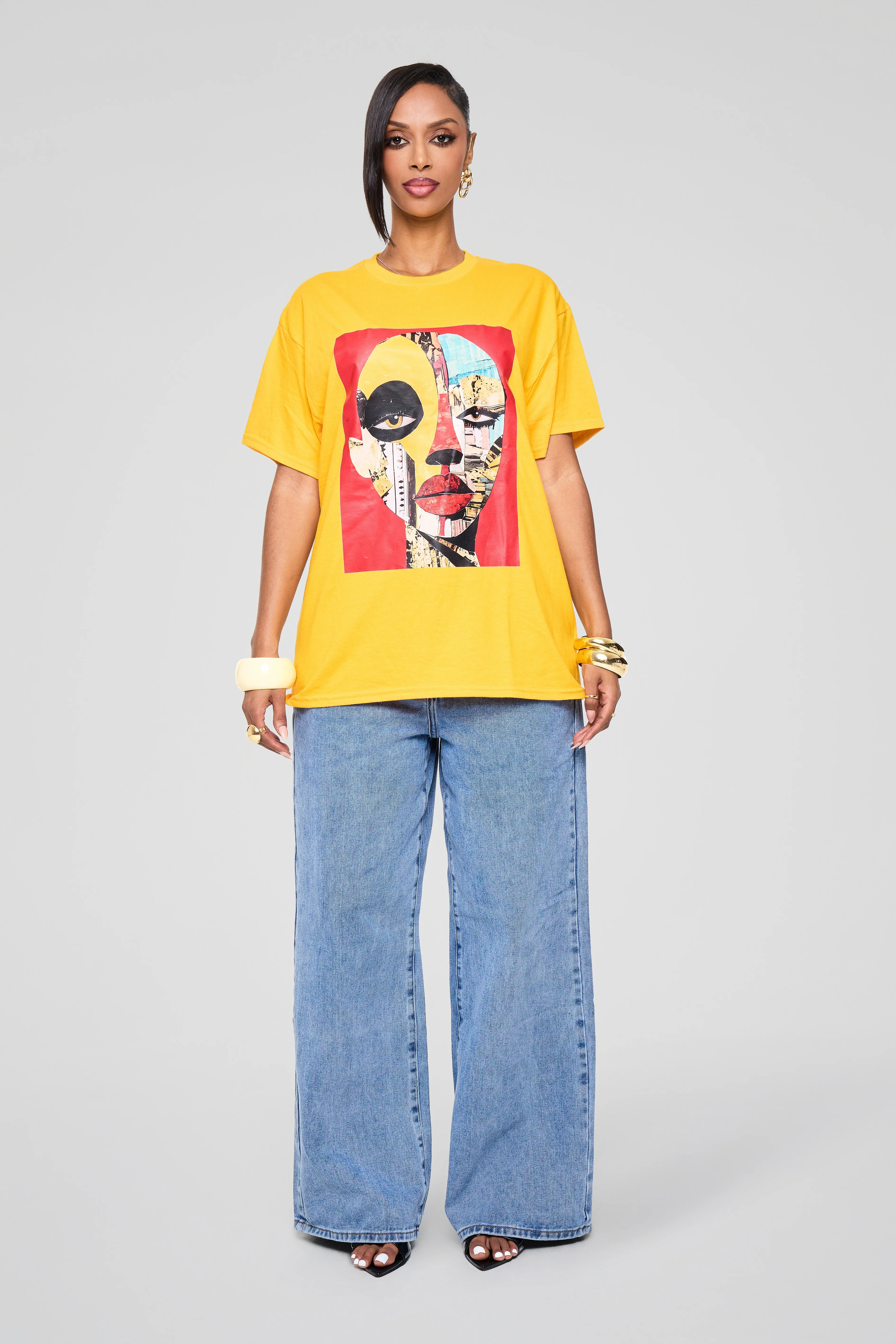 Patchwork Goddess T-shirt - Image 2