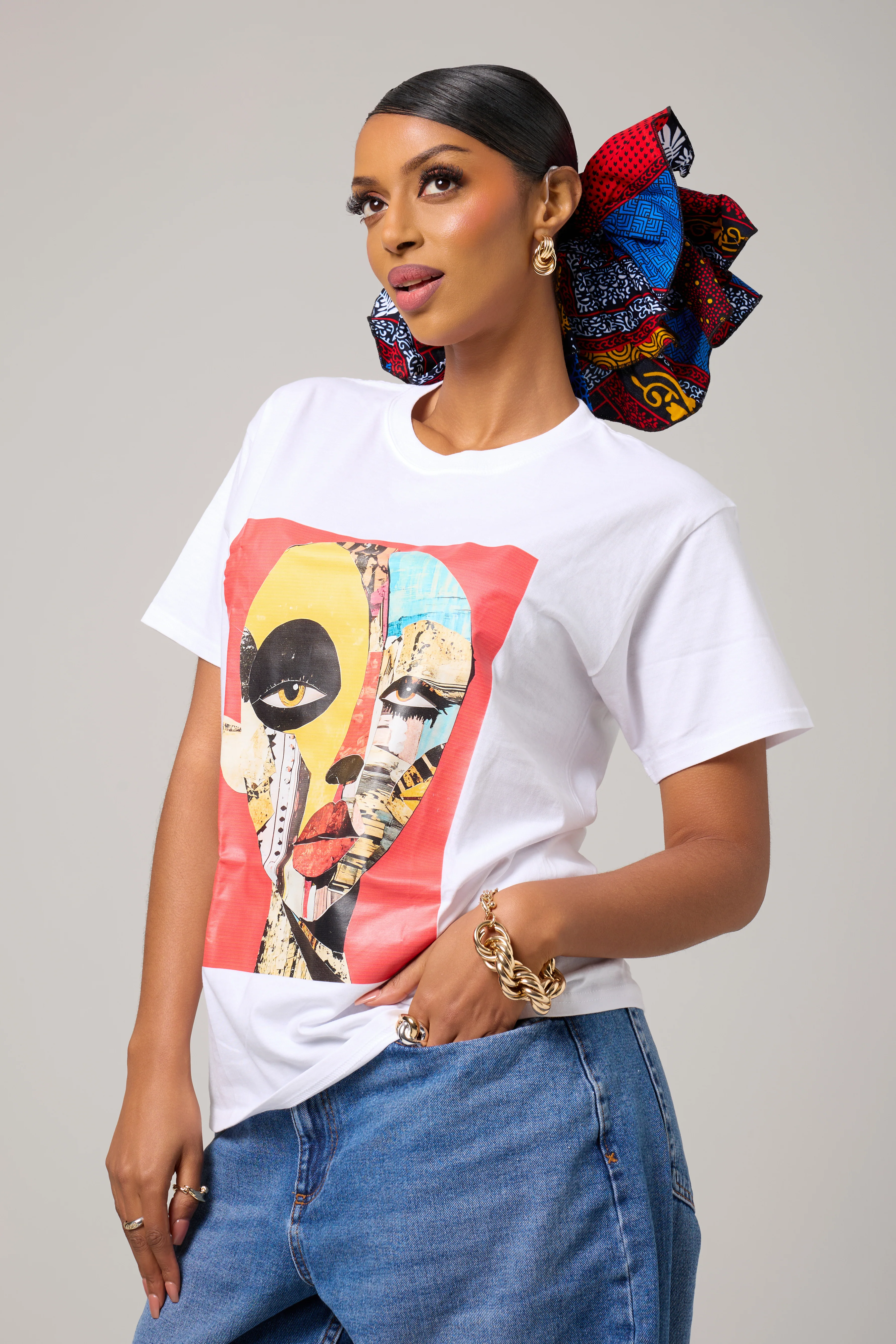 Patchwork Goddess T-shirt - Image 2